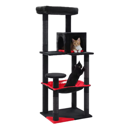 Gothic Cat Tree for Indoor Cats: Cozy Condo Scratching Post