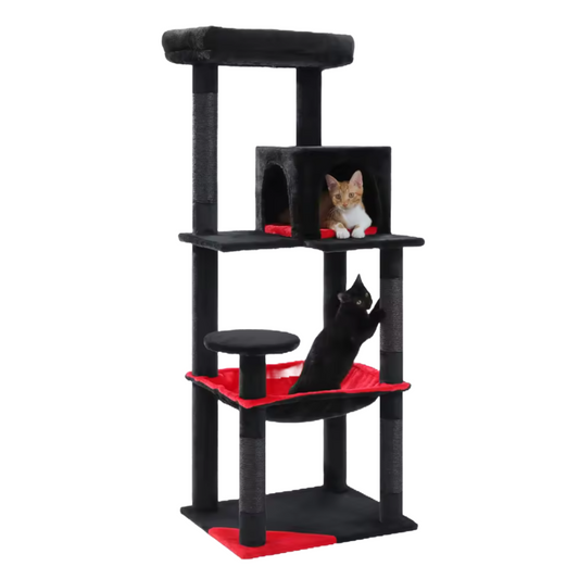 Gothic Cat Tree for Indoor Cats: Cozy Condo Scratching Post
