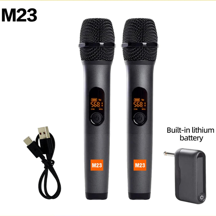 Microphone Wireless Karaoke System - Cordless Perfect for Karaoke & DJs