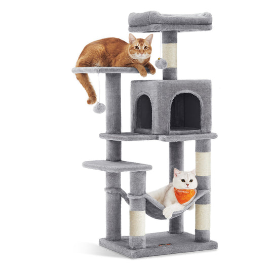 Indoor Cat Tree: Feandrea 44.1-Inch Tower with Scratching Posts